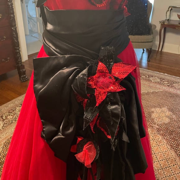 Luxury MICHEL-TELLIN DESIGNER PARIS Gown Worn Once 100%silk Video - Picture 10 of 14